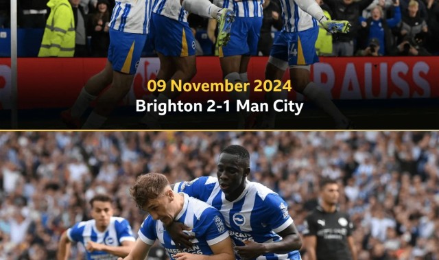 华体会体育-昨日重现，布莱顿连续2个赛季在主场2-1逆转曼城